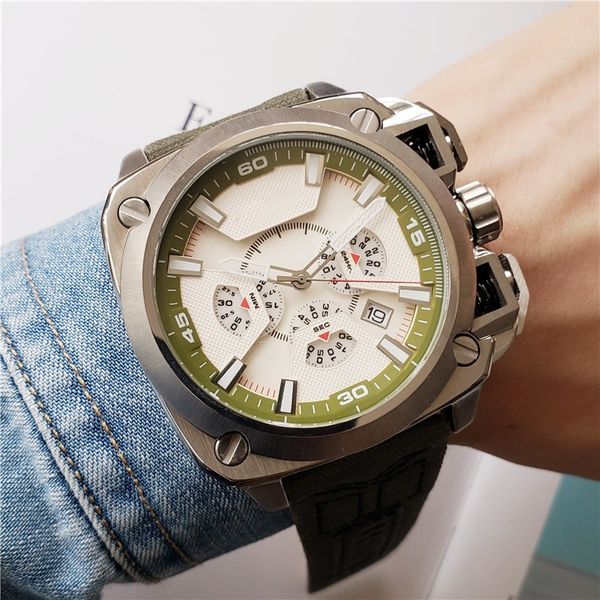 sports men's quartz watch dz7367 hollow personality large dial 50mm leather waterproof world time all hands can be operated, Slivery;brown
sports men's quartz watch dz7367 hollow personality large dial 50mm leather waterproof world time all hands can be operated, Slivery;brown