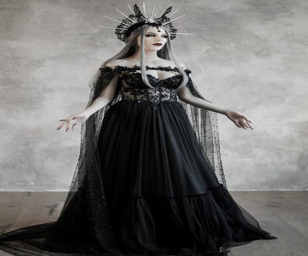 black wedding dresses with wrap lace a line sweep train vintage gothic wedding dress with pearls cape custom made bohemia bridal g5396490, White
black wedding dresses with wrap lace a line sweep train vintage gothic wedding dress with pearls cape custom made bohemia bridal g5396490, White