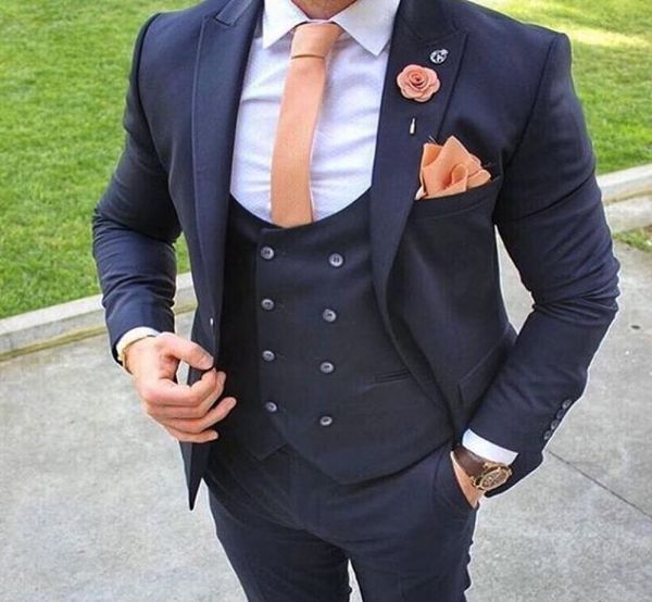 popular groom tuxedos groomsmen navy blue vent slim suits fit man suit weddingmen039s suits bridegroom jacketpantsvest4537476, Black;gray
popular groom tuxedos groomsmen navy blue vent slim suits fit man suit weddingmen039s suits bridegroom jacketpantsvest4537476, Black;gray