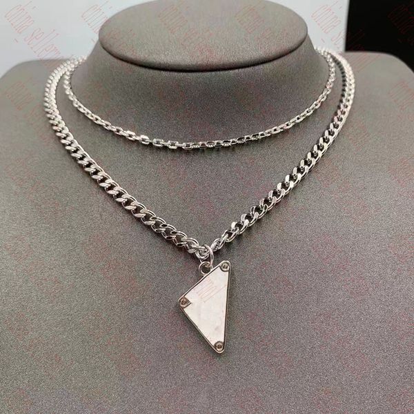 womens mens luxury designer necklace chain fashion jewelry black white triangle pendant design party silver hip hop punk men necklaces names
womens mens luxury designer necklace chain fashion jewelry black white triangle pendant design party silver hip hop punk men necklaces names