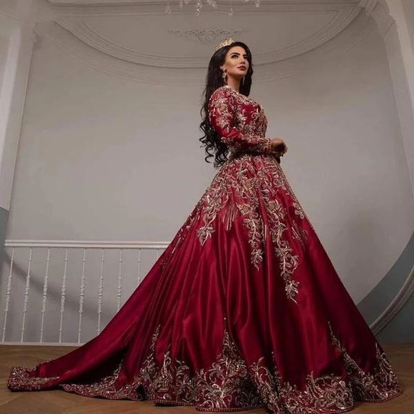 vintage arabic moroccan caftan evening dresses long sleeve burgundy satin gold lace applique arabic prom party gown, Black;red
vintage arabic moroccan caftan evening dresses long sleeve burgundy satin gold lace applique arabic prom party gown, Black;red