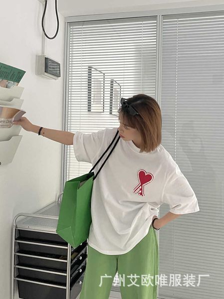 men women t-shirt am heart designer solid cotton 2022 embroidery big round neck peach short sleeve 0ik7 loose casual fashion brand ins mi, White;black
men women t-shirt am heart designer solid cotton 2022 embroidery big round neck peach short sleeve 0ik7 loose casual fashion brand ins mi, White;black
