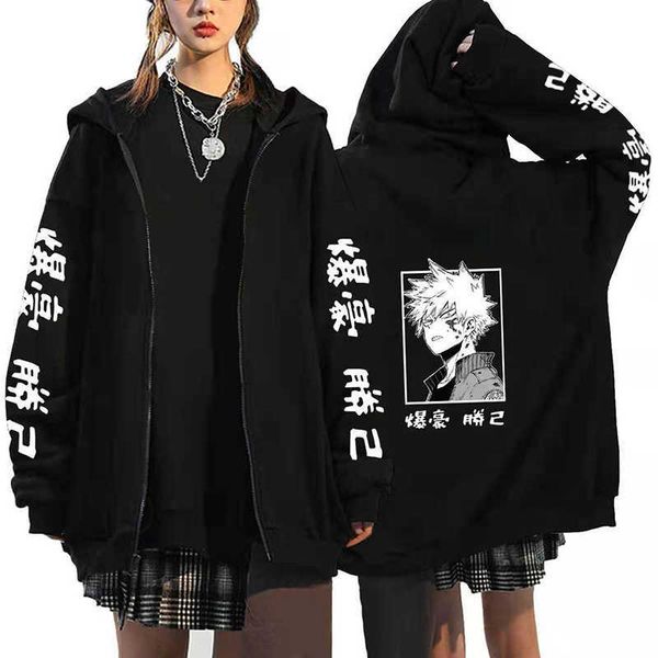 men's hoodies sweatshirts japanese style my hero academia katsuki bakugo zip hoodie new anime sweatshirt zipper jackets funny harajuku, Black
men's hoodies sweatshirts japanese style my hero academia katsuki bakugo zip hoodie new anime sweatshirt zipper jackets funny harajuku, Black