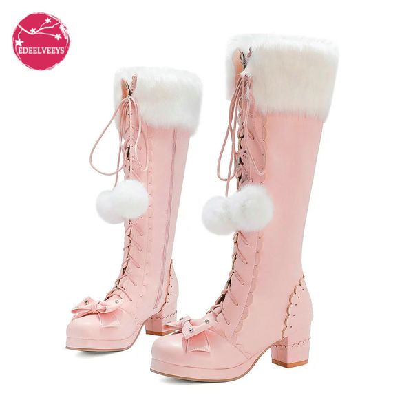 boots lolita high winter warm fur neck girls cosplay party jk princess shoes lace up bowtie chunky heel side zipper pu leather 221114, Black
boots lolita high winter warm fur neck girls cosplay party jk princess shoes lace up bowtie chunky heel side zipper pu leather 221114, Black