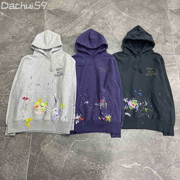 designer 2022 fashion men's hoodies cotton sweater correct version of gary dept pure hand drawn graffiti splash ink hoodie high street, Black
designer 2022 fashion men's hoodies cotton sweater correct version of gary dept pure hand drawn graffiti splash ink hoodie high street, Black