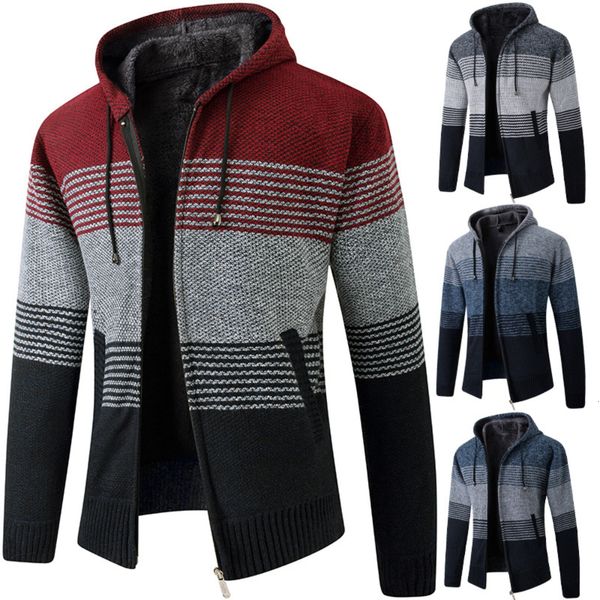 men's sweaters men's autumn winter sweater cardigan mens casual slim hooded sweater coat cotton fleece thicken warm sweater cardig, White;black
men's sweaters men's autumn winter sweater cardigan mens casual slim hooded sweater coat cotton fleece thicken warm sweater cardig, White;black