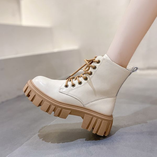 boots boots for women fashion black lace up platform leather booties woman spring autumn female martin ankle boots botas de mujer 221114
boots boots for women fashion black lace up platform leather booties woman spring autumn female martin ankle boots botas de mujer 221114