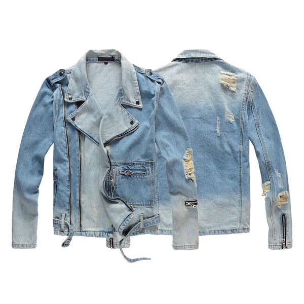 mens high street jackets fashion hole oversized denim coat black blue casual hip hop amir designer motorcycle jacket for male size m-4xl, Black;brown
mens high street jackets fashion hole oversized denim coat black blue casual hip hop amir designer motorcycle jacket for male size m-4xl, Black;brown