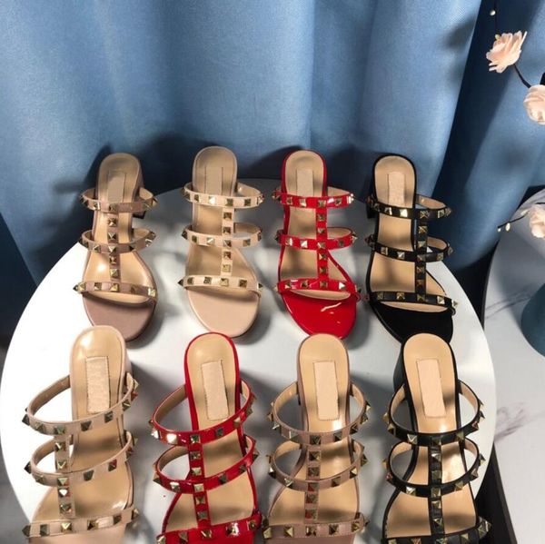 luxurys rivets women's slippers chunky heels sandals 2023 fashion outwear sand beach open toe 6cm thick heel shoes summer with box and, Black
luxurys rivets women's slippers chunky heels sandals 2023 fashion outwear sand beach open toe 6cm thick heel shoes summer with box and, Black