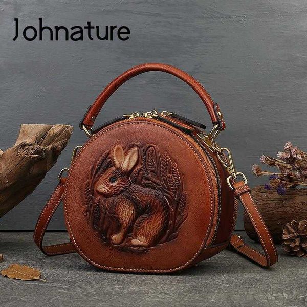 shoulder bags johnature rabbit embossed handbag genuine leather retro women bag versatile real cowhide handmade 221115
shoulder bags johnature rabbit embossed handbag genuine leather retro women bag versatile real cowhide handmade 221115