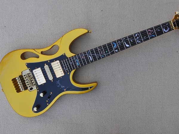 gold electric guitar with black pickguard rosewood fretboard 24 frets can be customized
gold electric guitar with black pickguard rosewood fretboard 24 frets can be customized