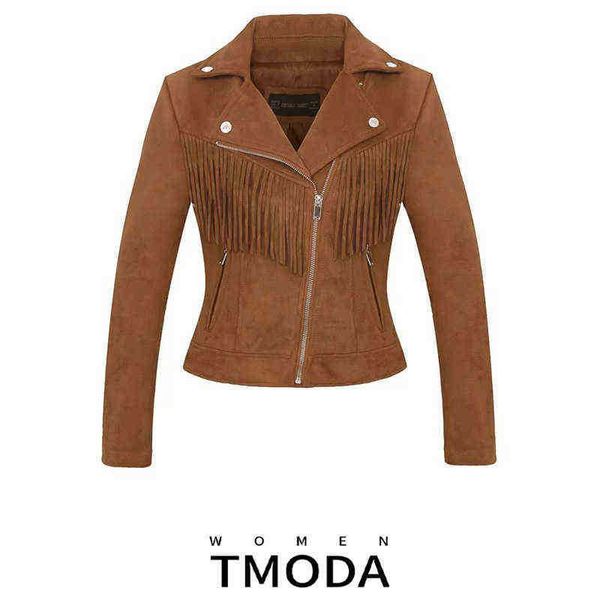 tmoda270 2022 autumn winter new women soft suede faux leather jacket lady fall tassel jacket biker brown matte zippers outerwear j220727, Black
tmoda270 2022 autumn winter new women soft suede faux leather jacket lady fall tassel jacket biker brown matte zippers outerwear j220727, Black