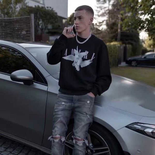 men hoody fashion amri hoodie designer cotton peace dove print sweatshirt casual sweater amii star hooded plush thickened oversize, Black
men hoody fashion amri hoodie designer cotton peace dove print sweatshirt casual sweater amii star hooded plush thickened oversize, Black
