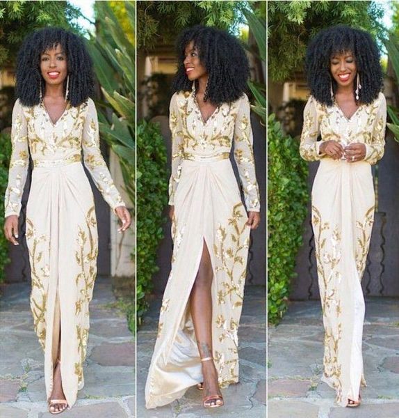 new arrival prom dresses plunging fornt split chiffon evening gowns gold sequins custom made formal dress african sty6223320, Black
new arrival prom dresses plunging fornt split chiffon evening gowns gold sequins custom made formal dress african sty6223320, Black