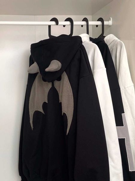 men's hoodies sweatshirts high street retro overize little devil embroidery hooded sweater lovers lazy wind in autumn and winter haraju, Black
men's hoodies sweatshirts high street retro overize little devil embroidery hooded sweater lovers lazy wind in autumn and winter haraju, Black