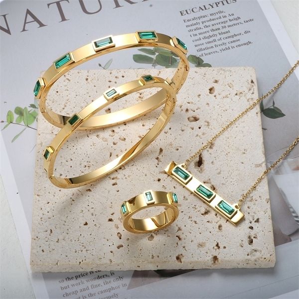 wedding jewelry sets luxury square green cubic zirconia set crystal cuff bracelet bangle cz ring fashion necklace for women 221115, Slivery;golden
wedding jewelry sets luxury square green cubic zirconia set crystal cuff bracelet bangle cz ring fashion necklace for women 221115, Slivery;golden