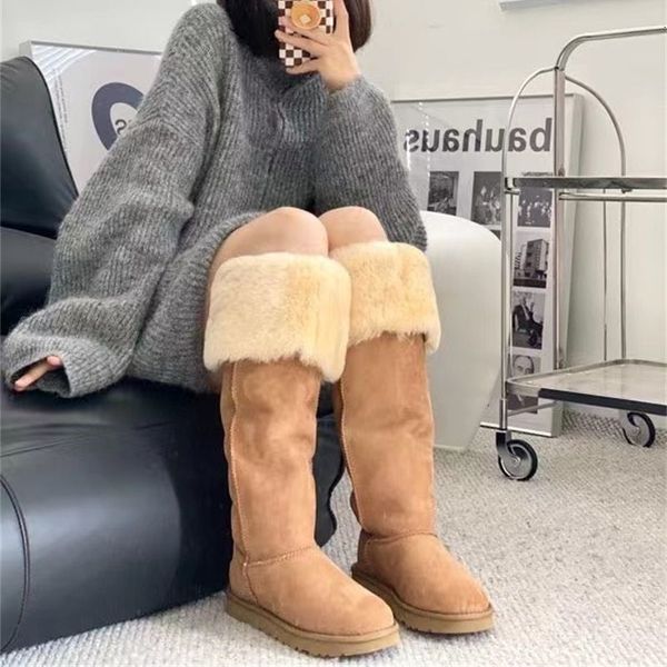 boots winter warm long snow for women women's outdoor plush shoes leather thigh high over the knee flat non-slip 221115, Black
boots winter warm long snow for women women's outdoor plush shoes leather thigh high over the knee flat non-slip 221115, Black