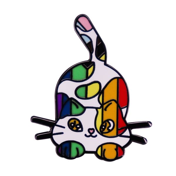 creative rainbow cat lgbt lapel pins badges on backpack enamel pin women's stylish brooches jewelry fashion accessories, Blue
creative rainbow cat lgbt lapel pins badges on backpack enamel pin women's stylish brooches jewelry fashion accessories, Blue