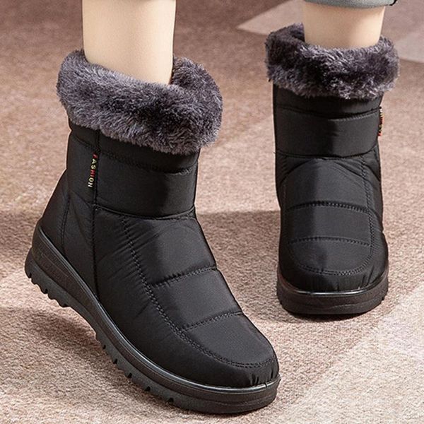 boots women super warm snow for winter shoes waterproof ankle with heels casual botas mujer 221115, Black
boots women super warm snow for winter shoes waterproof ankle with heels casual botas mujer 221115, Black