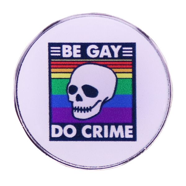 be gay do crime collection enamel pin brooch rainbow lgbt pride badge fashion jewelry gift, Blue
be gay do crime collection enamel pin brooch rainbow lgbt pride badge fashion jewelry gift, Blue