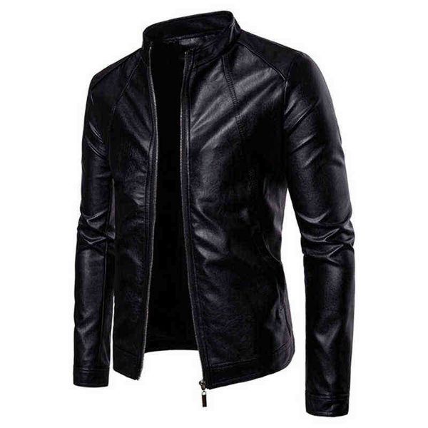 autumn winter mens zipper pu leather jacket casual motorcycle leather jacket men leisure clothing slim leather jacket j220727, Black
autumn winter mens zipper pu leather jacket casual motorcycle leather jacket men leisure clothing slim leather jacket j220727, Black
