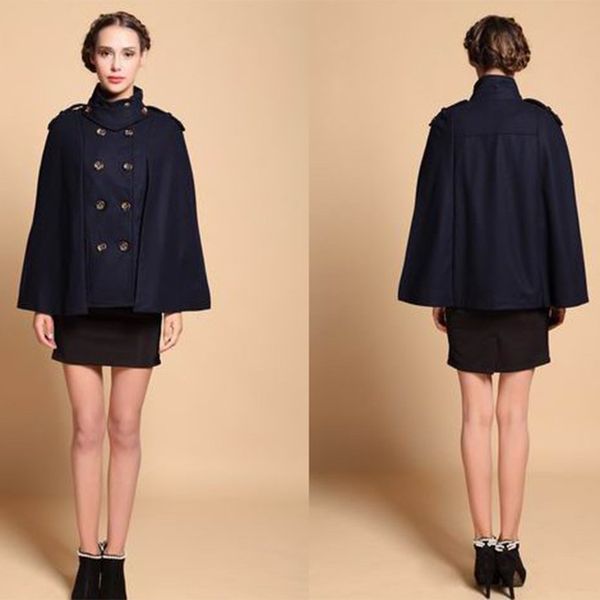 women's wool blends autumn women shirt coat abrigos fashion turn down collar long casual double-breasted winter female overcoat, Black
women's wool blends autumn women shirt coat abrigos fashion turn down collar long casual double-breasted winter female overcoat, Black