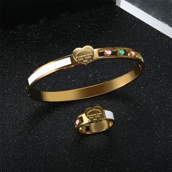 wedding jewelry sets trendy hollow heart set bangles rings for women men stainless steel luxury womens bracelet party gifts 221115, Slivery;golden
wedding jewelry sets trendy hollow heart set bangles rings for women men stainless steel luxury womens bracelet party gifts 221115, Slivery;golden