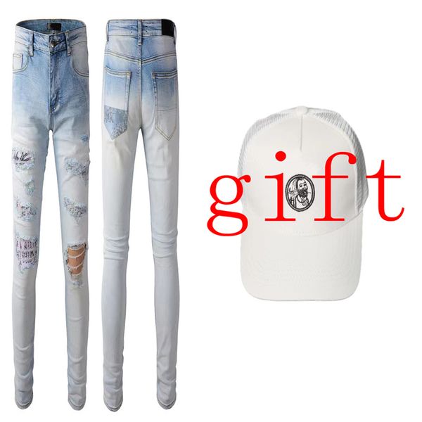 men black pants women jeans long straight jean luxury band light star pattern slim fit washed motorcycle denim pant summer sun hats letter b, Blue
men black pants women jeans long straight jean luxury band light star pattern slim fit washed motorcycle denim pant summer sun hats letter b, Blue