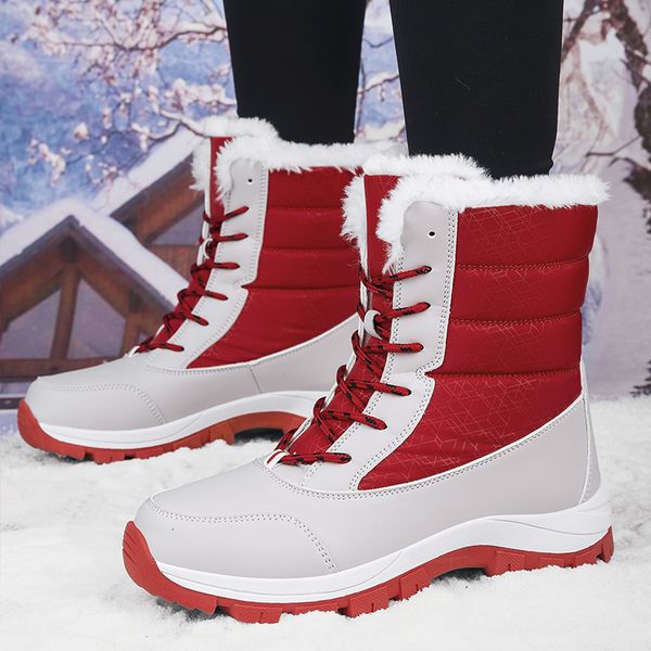 boots women snow plush ankle womens winter warm shoes waterproof women's female outdoor booties botas mujer 221114, Black
boots women snow plush ankle womens winter warm shoes waterproof women's female outdoor booties botas mujer 221114, Black