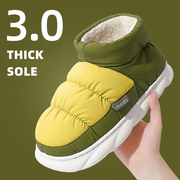slippers winter men women warm down cotton home plush non-slip outdoor snow ankle boots thick platform ladies couples shoes 221115, Black
slippers winter men women warm down cotton home plush non-slip outdoor snow ankle boots thick platform ladies couples shoes 221115, Black