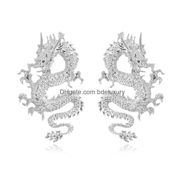 dangle chandelier dangle earrings vintage punk chinese dragon earring metal personality pendant unique design temperament statemen dho2p, Silver
dangle chandelier dangle earrings vintage punk chinese dragon earring metal personality pendant unique design temperament statemen dho2p, Silver