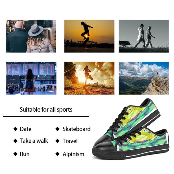 custom shoes classic canvas low cut skateboard casual triple black accept customization uv printing low mens womens sports sneakers breathab
custom shoes classic canvas low cut skateboard casual triple black accept customization uv printing low mens womens sports sneakers breathab