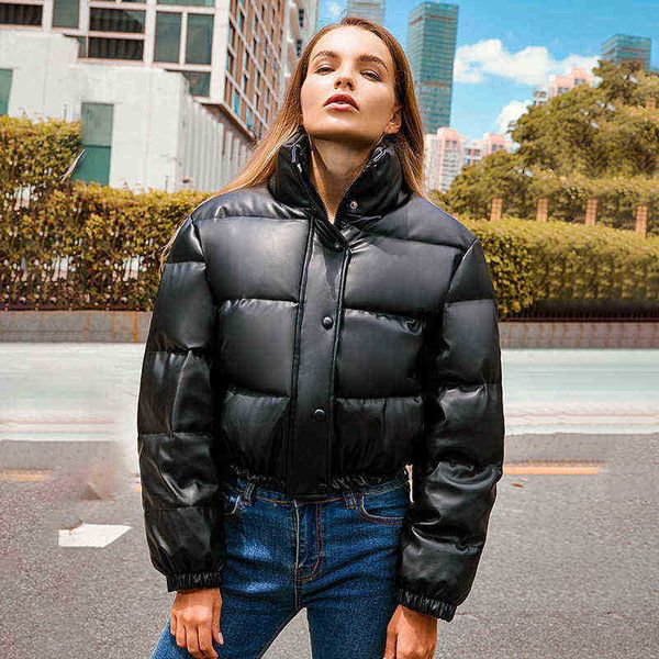 ftlzz winter stand collar soft faux leather short jacket women snow thickening pu leather jacket fluffy cotton outfit chic female j220727, Black
ftlzz winter stand collar soft faux leather short jacket women snow thickening pu leather jacket fluffy cotton outfit chic female j220727, Black