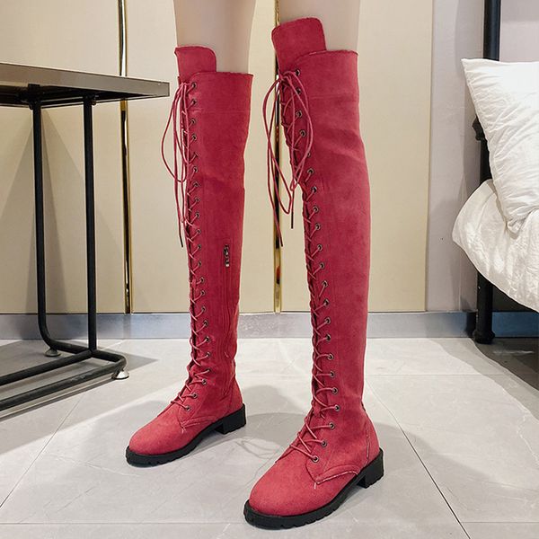 boots women over the knee laceup shoes long female flock thigh high western plus size 3543 221114, Black
boots women over the knee laceup shoes long female flock thigh high western plus size 3543 221114, Black