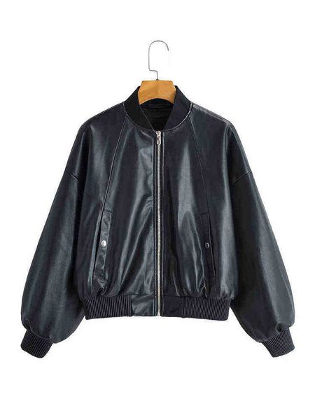 ailegogo spring autumn women moto biker pu faux leather jacket streetwear female zipper jacket ladies runaway j220727, Black
ailegogo spring autumn women moto biker pu faux leather jacket streetwear female zipper jacket ladies runaway j220727, Black