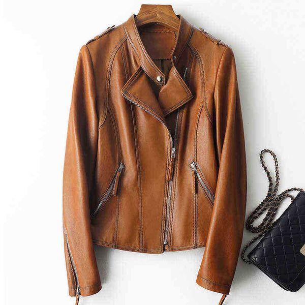 2022 spring autumn new arrivals genuine leather jackets for women fashion streetwear motorcycle leather jackets sheepskin cl4039 j220727, Black
2022 spring autumn new arrivals genuine leather jackets for women fashion streetwear motorcycle leather jackets sheepskin cl4039 j220727, Black