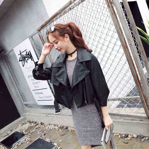 faux leather jacket spring jacket women 2020 new autumn fashion zipper biker jackets pu leather short bomber jacket mulher jaqueta j220727, Black
faux leather jacket spring jacket women 2020 new autumn fashion zipper biker jackets pu leather short bomber jacket mulher jaqueta j220727, Black