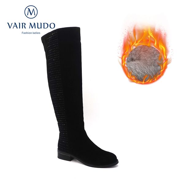 boots vair mudo women winter shoes sheep suede lining warm wool down high bota ladies snow zt13 221115, Black
boots vair mudo women winter shoes sheep suede lining warm wool down high bota ladies snow zt13 221115, Black