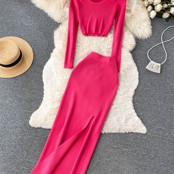 two piece dress singreiny autumn sweater pieces suits long sleeves knit elatic waist slim split skirt sets women warm knitted suit 221115, White
two piece dress singreiny autumn sweater pieces suits long sleeves knit elatic waist slim split skirt sets women warm knitted suit 221115, White