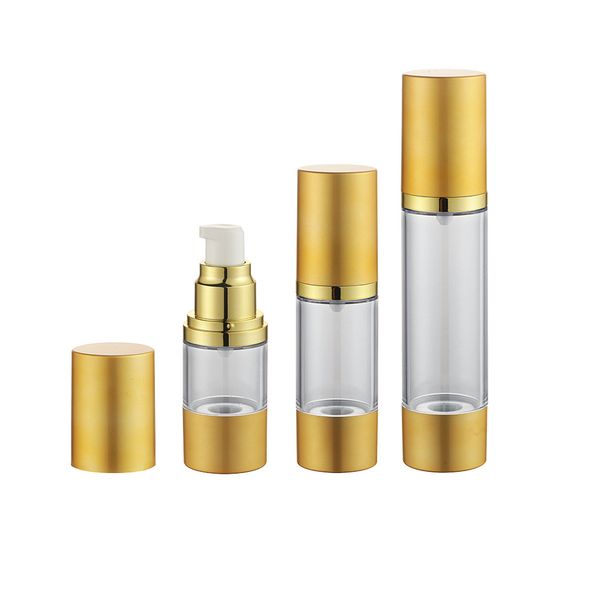 15/30/50ml silver gold high-grade refillable bottles portable airless pump dispenser bottle for travel lotion h0069
15/30/50ml silver gold high-grade refillable bottles portable airless pump dispenser bottle for travel lotion h0069