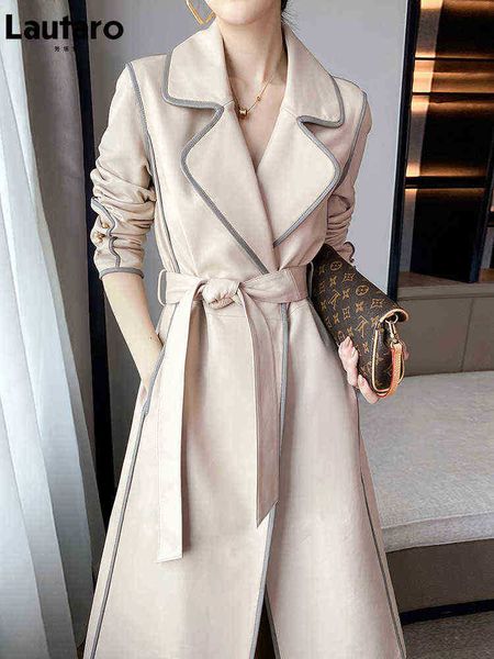 lautaro spring autumn long faux leather trench coat for women elegant luxury designer clothing fashion 2022 4xl 5xl j220727, Black
lautaro spring autumn long faux leather trench coat for women elegant luxury designer clothing fashion 2022 4xl 5xl j220727, Black