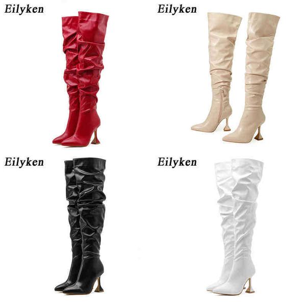 boots eilyken new white pleated leather over the knee boots fashion runway strange high heels zip design womans shoes 220913, Black
boots eilyken new white pleated leather over the knee boots fashion runway strange high heels zip design womans shoes 220913, Black