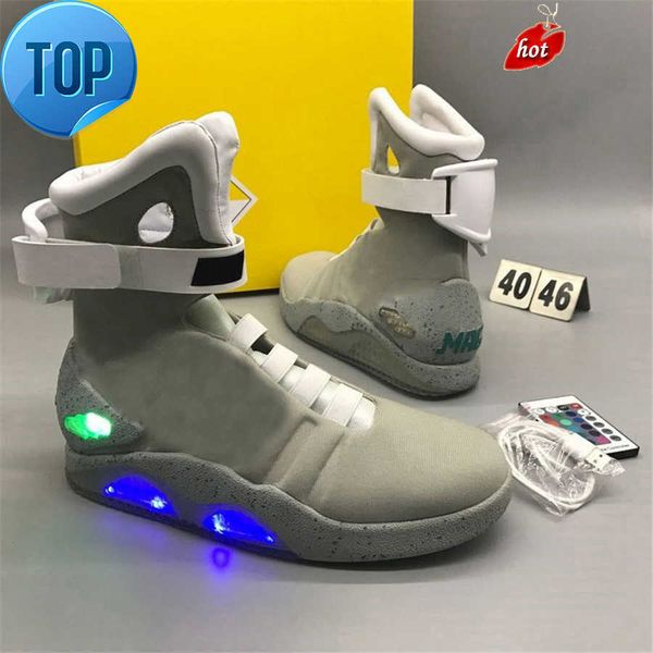 air mag led shoes back to the future 2 light up authentic sneakers outdoor shoes men glow in dark with original box grey red
air mag led shoes back to the future 2 light up authentic sneakers outdoor shoes men glow in dark with original box grey red