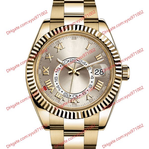 highquality men's watch 2813 sports automaton 326938 watches 42mm silver dial gold stainless steel strap sapphire glass 326939 business, Slivery;brown
highquality men's watch 2813 sports automaton 326938 watches 42mm silver dial gold stainless steel strap sapphire glass 326939 business, Slivery;brown