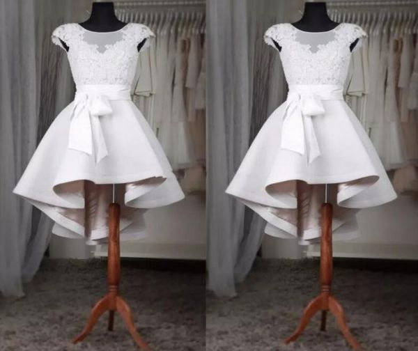 white short prom dresses bateau sheer neck cap short sleeves high low designer satin a line bows applique homecoming cocktail part8186703, Black
white short prom dresses bateau sheer neck cap short sleeves high low designer satin a line bows applique homecoming cocktail part8186703, Black