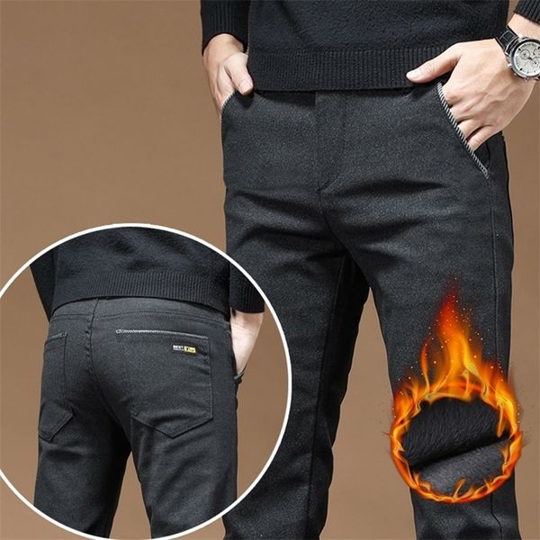 mens pants winter fleece casual thick fashion straight slim warm business office brand korean men trousers 221115, Black
mens pants winter fleece casual thick fashion straight slim warm business office brand korean men trousers 221115, Black