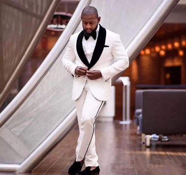 new custom made colour ivory and black notched lapel nice men formal wedding suits bridegroom tuxedos classic fit groom clothing s3614812, Black;gray
new custom made colour ivory and black notched lapel nice men formal wedding suits bridegroom tuxedos classic fit groom clothing s3614812, Black;gray