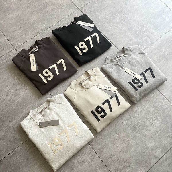designer mens womens hoodie essentialss sweatshirts winter sweaters fear god double line high 1977 flocked loose casual round neck ins, Black
designer mens womens hoodie essentialss sweatshirts winter sweaters fear god double line high 1977 flocked loose casual round neck ins, Black