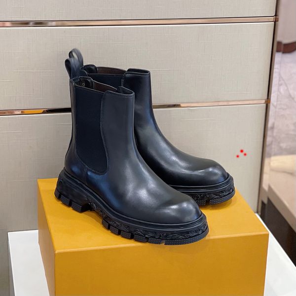 designer men ankle boot luxury brand platform letter printing martin boots genuine man leather winter booties shoes with box size 39-45 -k06, Black
designer men ankle boot luxury brand platform letter printing martin boots genuine man leather winter booties shoes with box size 39-45 -k06, Black