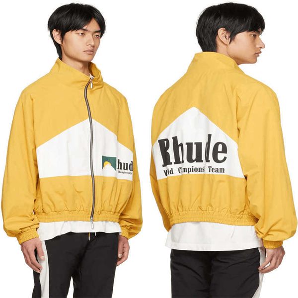 fleece yellow patchwork double pills zipper world championship team rhude jacket 3v2s, Black
fleece yellow patchwork double pills zipper world championship team rhude jacket 3v2s, Black